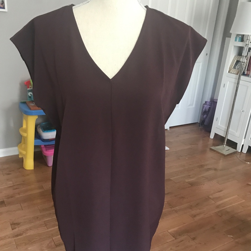Old navy tunic dress burgundy petite s